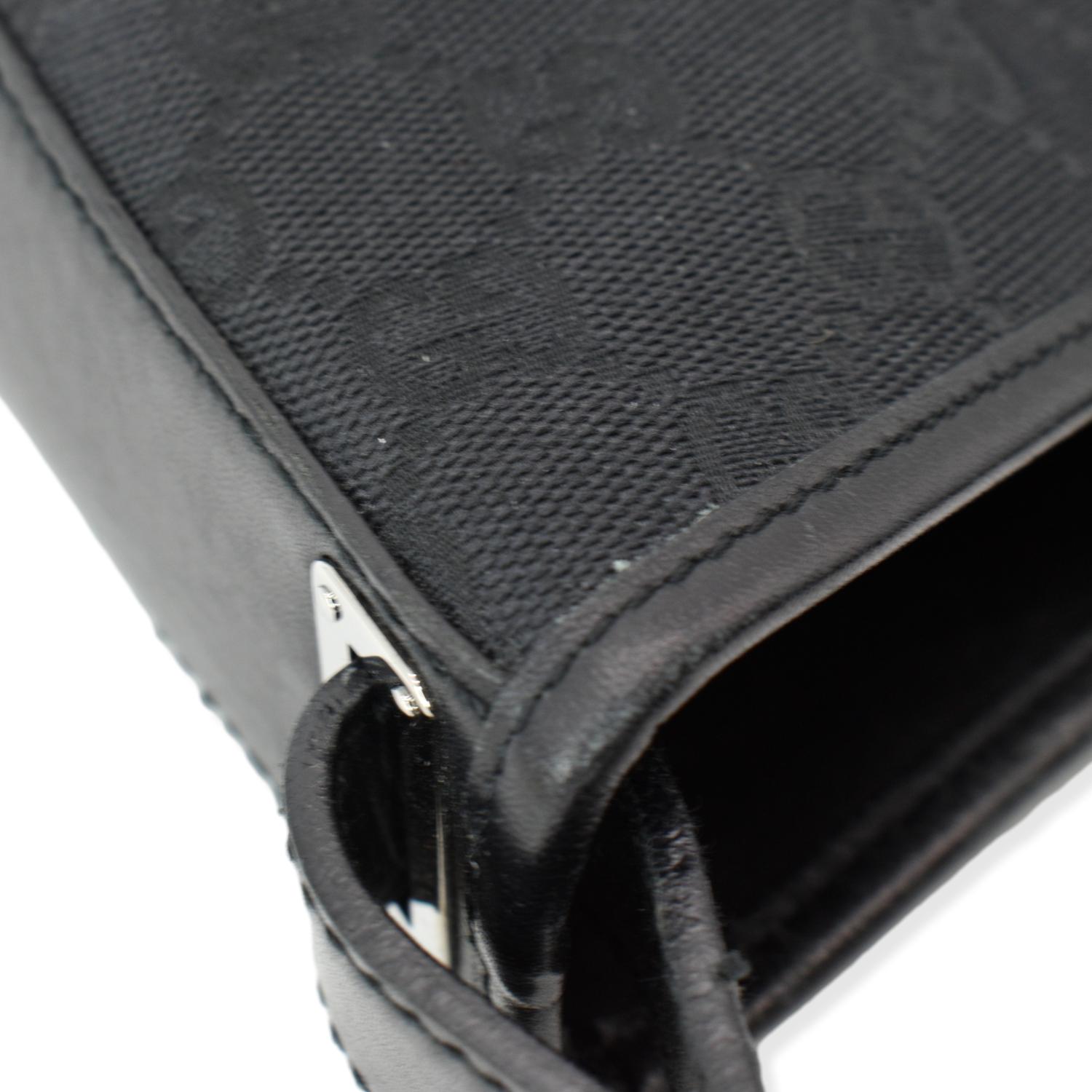 GUCCI GG Monogram Piston Tote Bag Black 110291