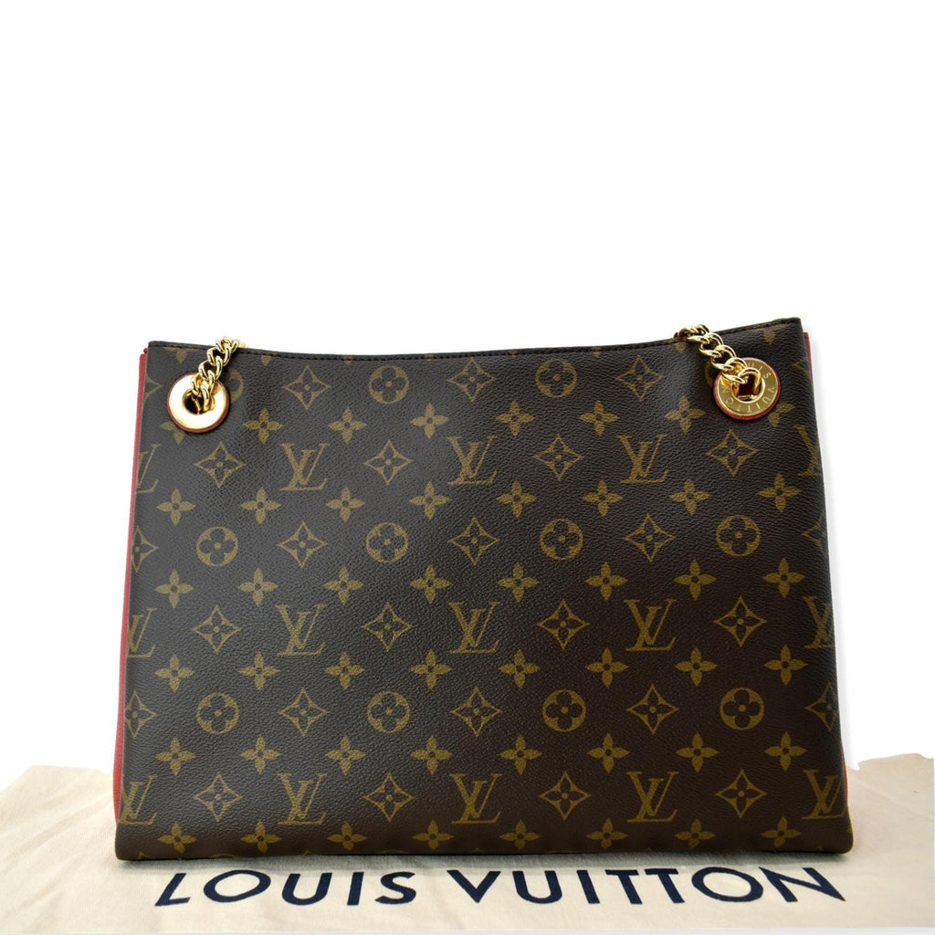 LOUIS VUITTON Surene MM Monogram Canvas Shoulder Bag Cerise
