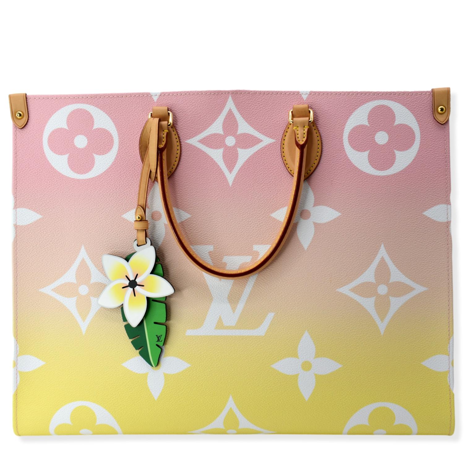 LOUIS VUITTON Pool Onthego GM Monogram Shoulder Bag Pink