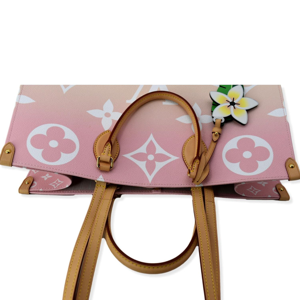 LOUIS VUITTON Pool Onthego GM Monogram Shoulder Bag Pink