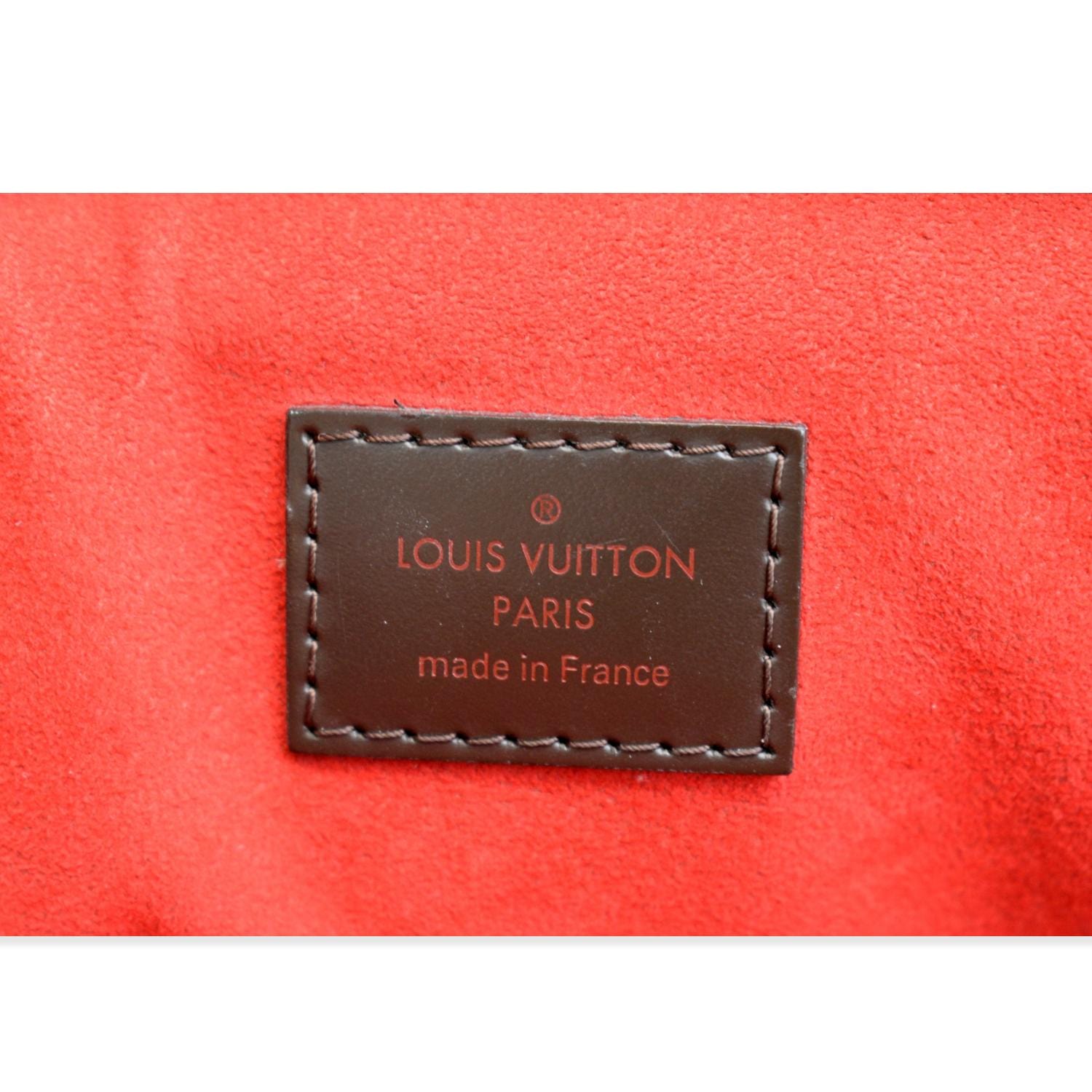 LOUIS VUITTON Trevi PM Damier Ebene Satchel Shoulder Bag Brown