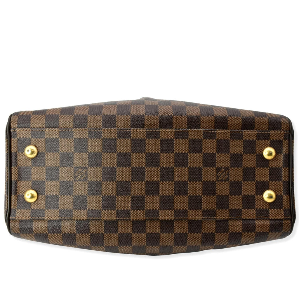 LOUIS VUITTON Trevi PM Damier Ebene Satchel Shoulder Bag Brown