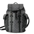 LOUIS VUITTON Christopher PM Reverse Monogram Eclipse Backpack Bag Black