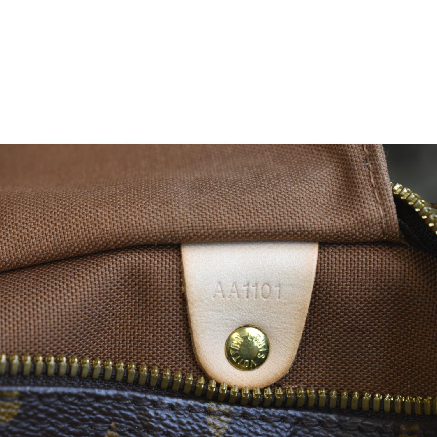 LOUIS VUITTON Speedy 30 Bandouliere Monogram Canvas Shoulder Bag Brown