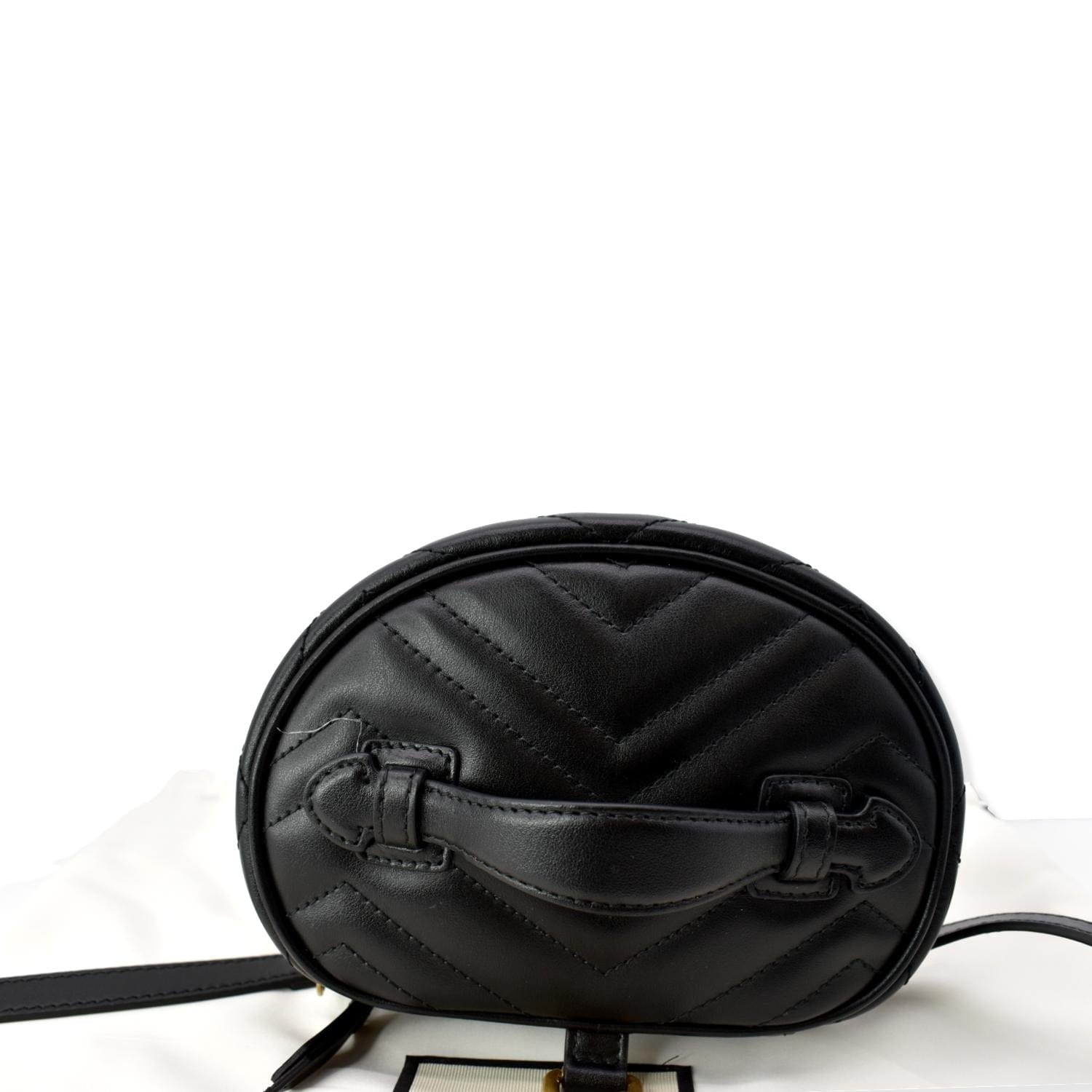 GUCCI GG Marmont Mini Leather Backpack Bag Black 598594