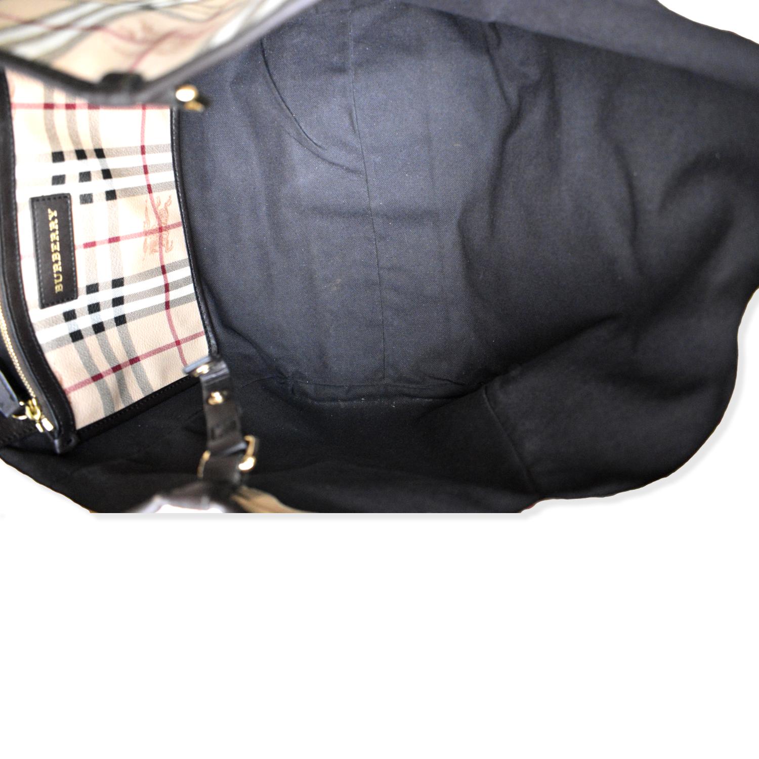 BURBERRY Canterbury Haymarket Check Tote Bag Multicolor