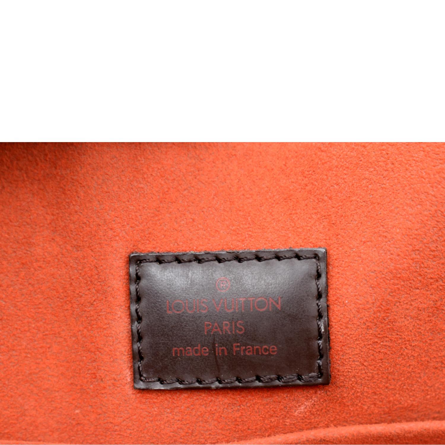 LOUIS VUITTON Venice Sac Plat Damier Ebene Tote Bag Brown