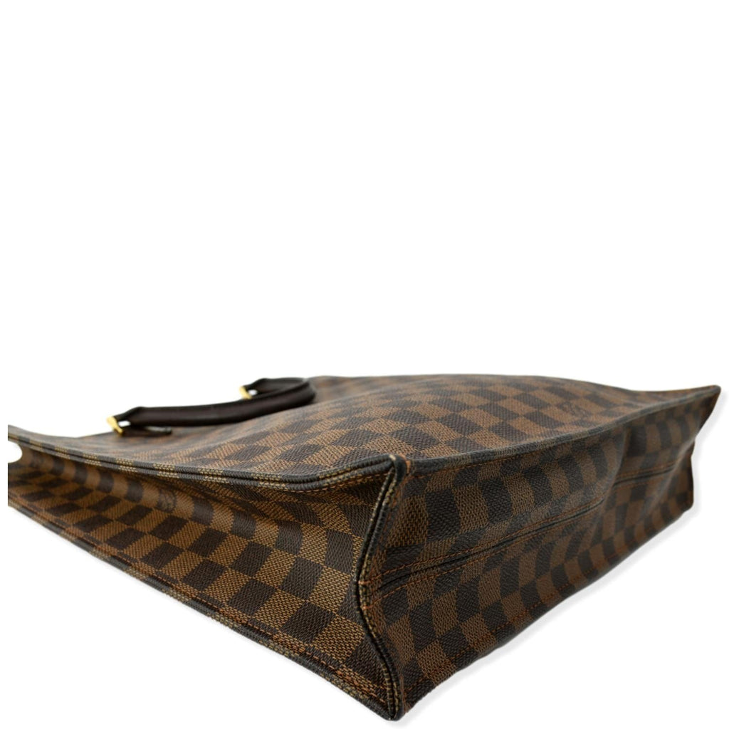LOUIS VUITTON Venice Sac Plat Damier Ebene Tote Bag Brown