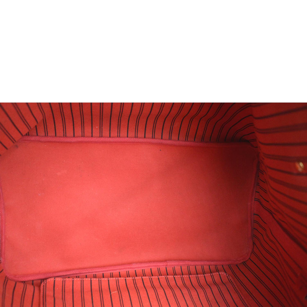 LOUIS VUITTON Neverfull GM Damier Ebene Tote Bag Brown