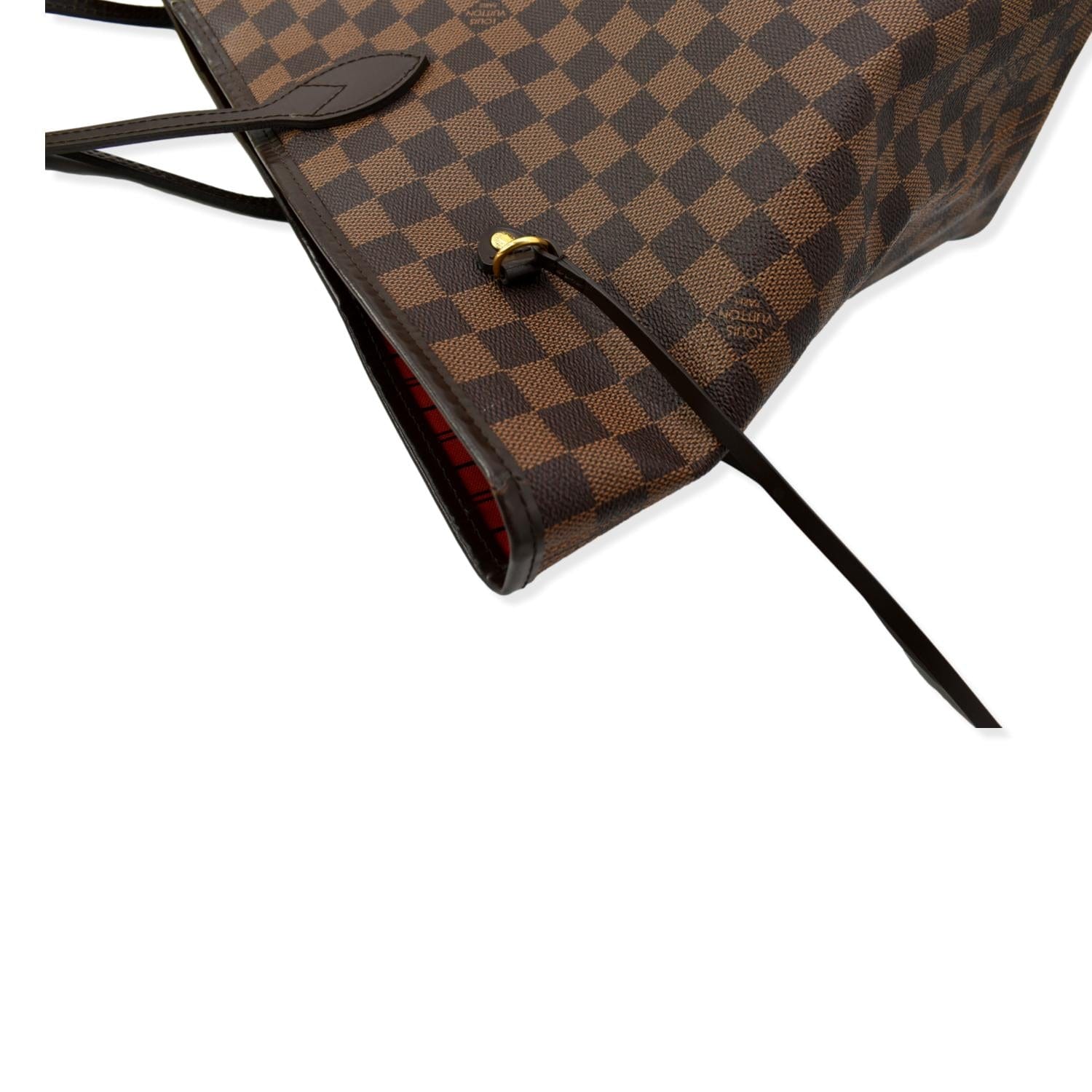 LOUIS VUITTON Neverfull GM Damier Ebene Tote Bag Brown