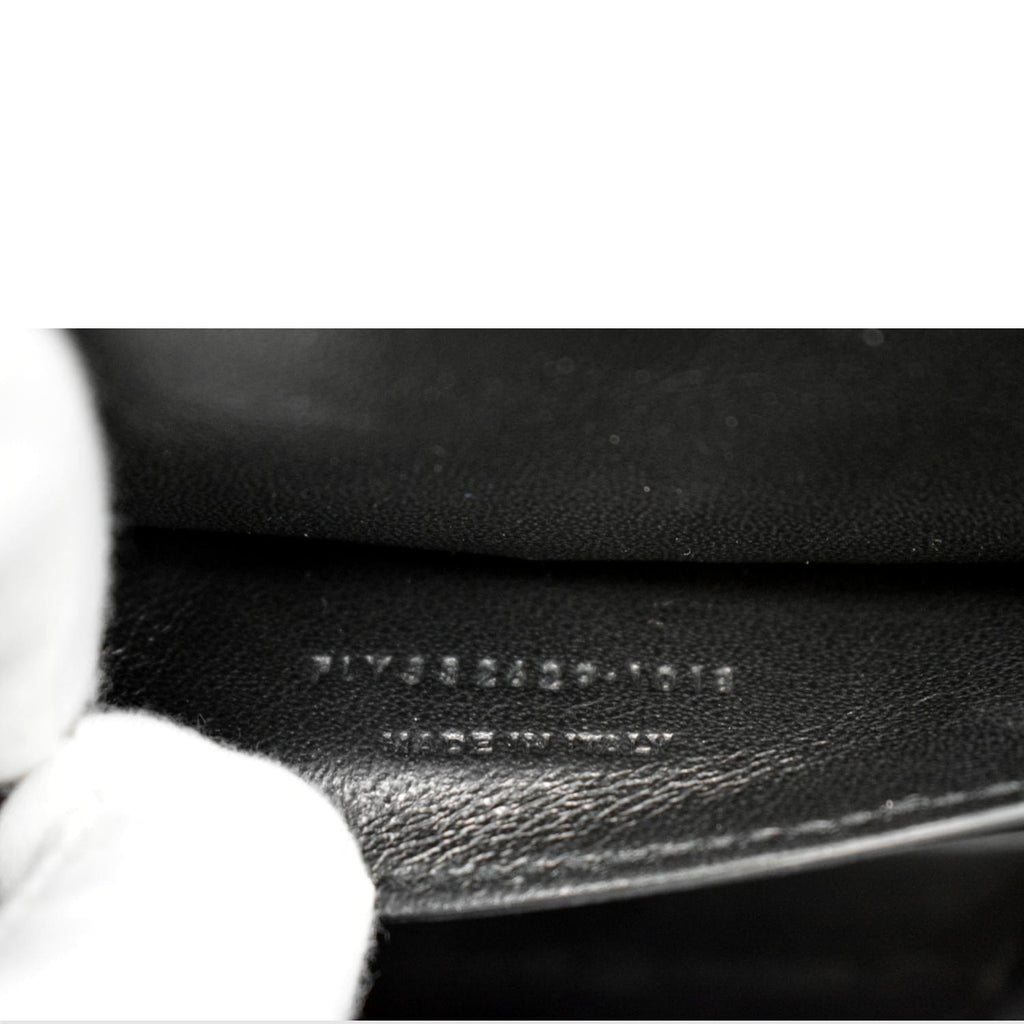 YVES SAINT LAURENT Sulpice Medium Monogram Clasp Shoulder Bag Black