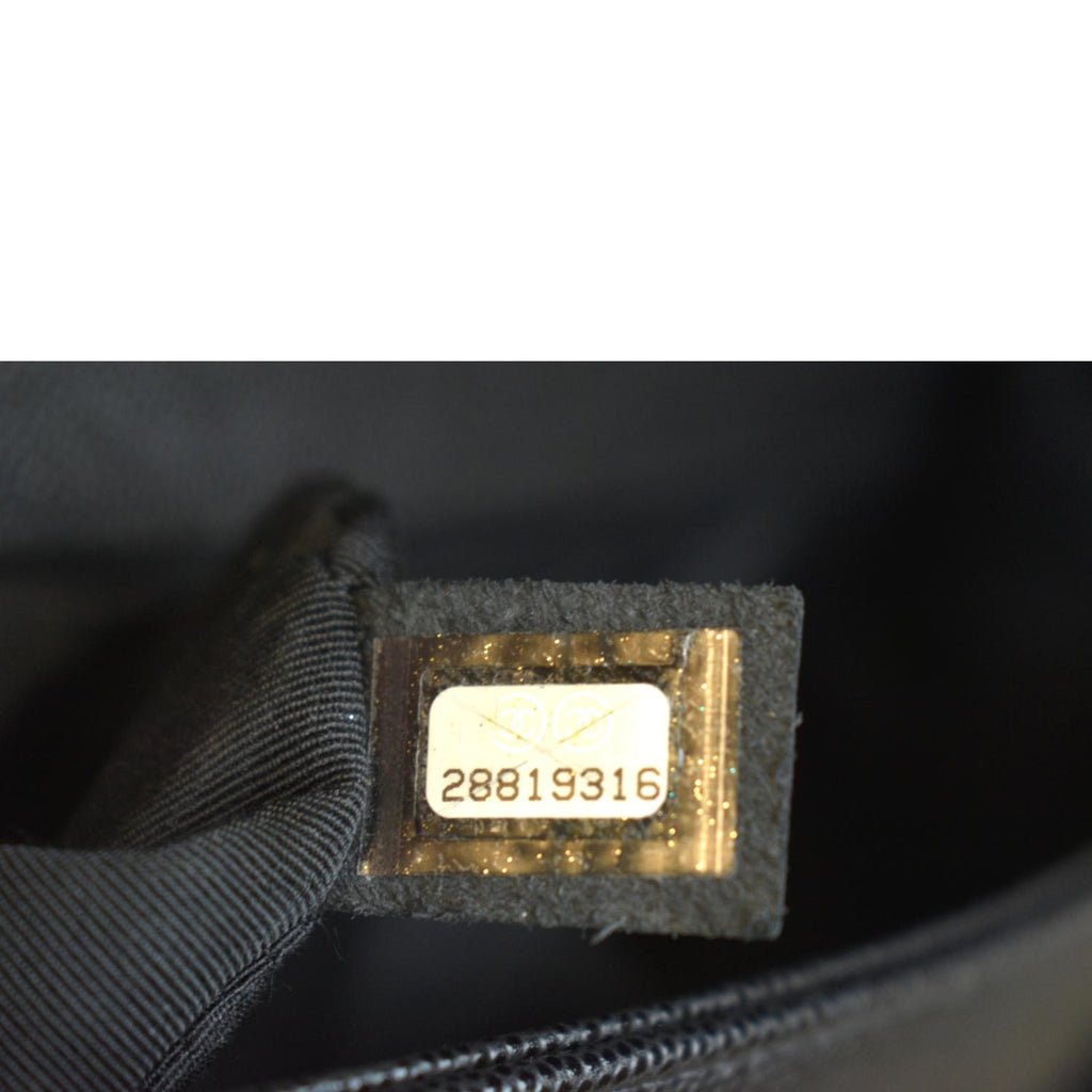 CHANEL Medium Boy Flap Caviar Quilted Leather Shoulder Bag Black
