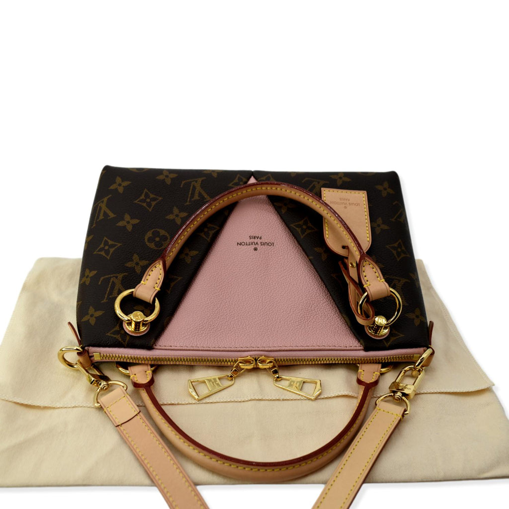LOUIS VUITTON V Tote BB Monogram Canvas Shoulder Bag Rose Poudre