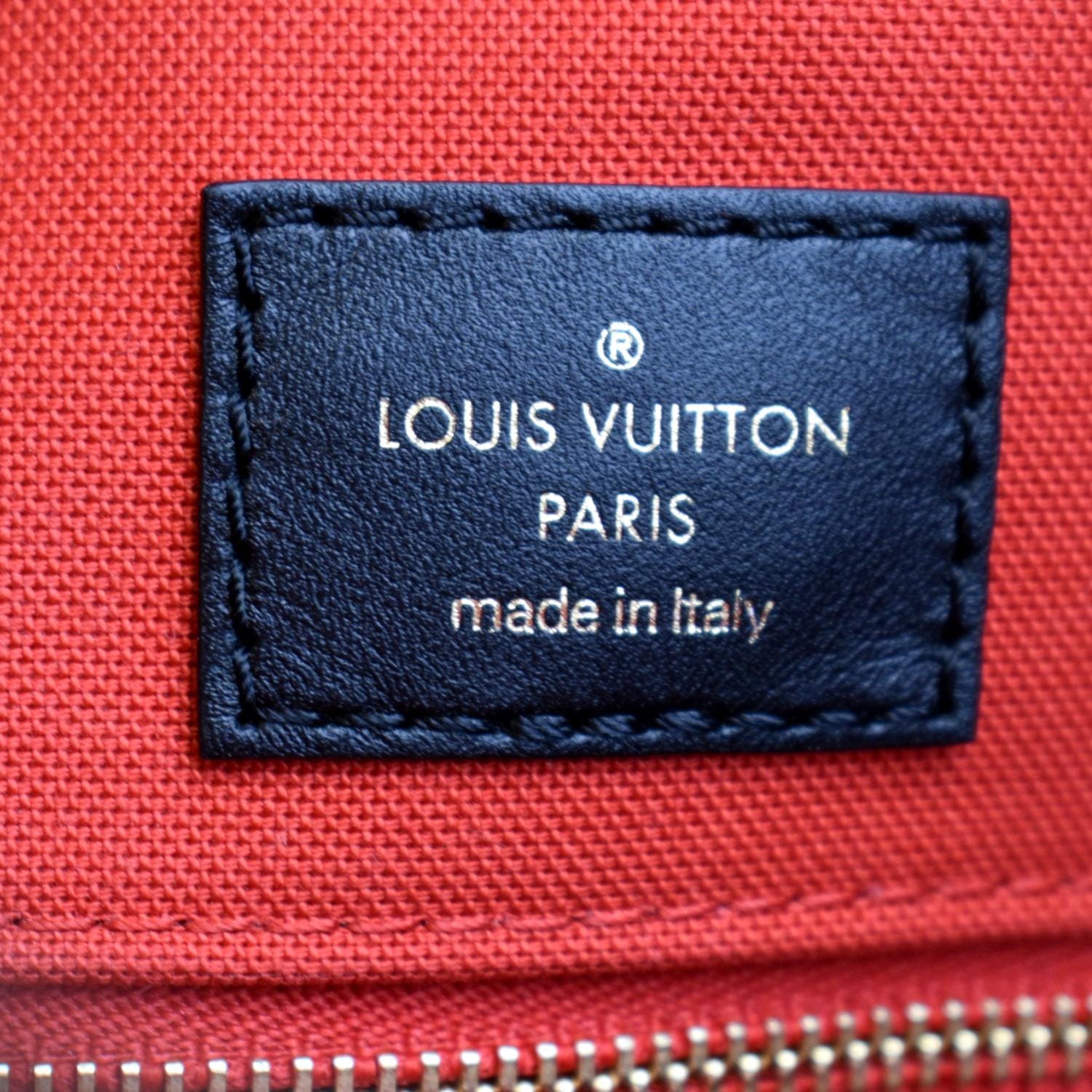 LOUIS VUITTON Onthego GM Giant Monogram Canvas Tote Shoulder Bag Brown