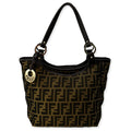FENDI Chef Zucca Canvas Tote Bag Tobacco Brown
