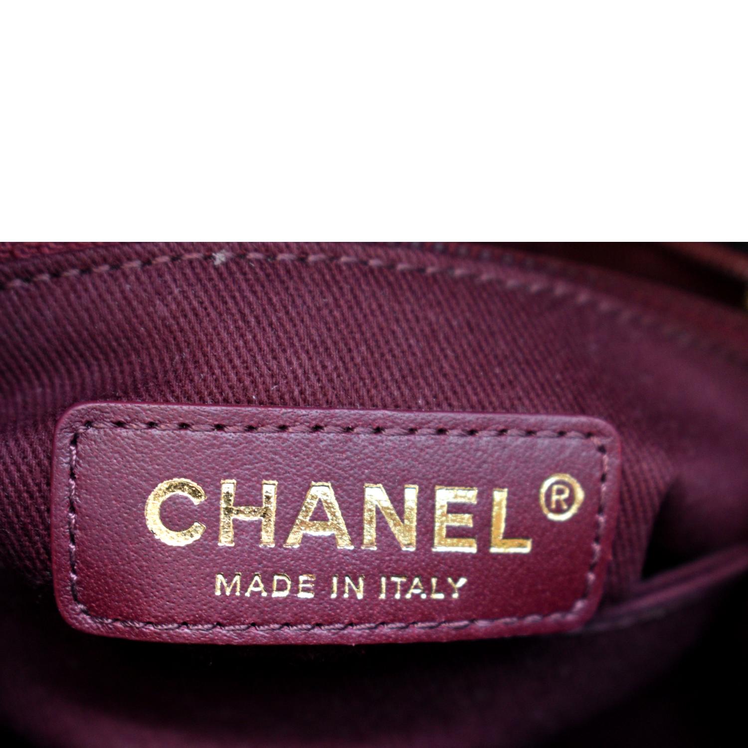 CHANEL Coco Extra Mini Top Handle Caviar Leather Shoulder Bag Black