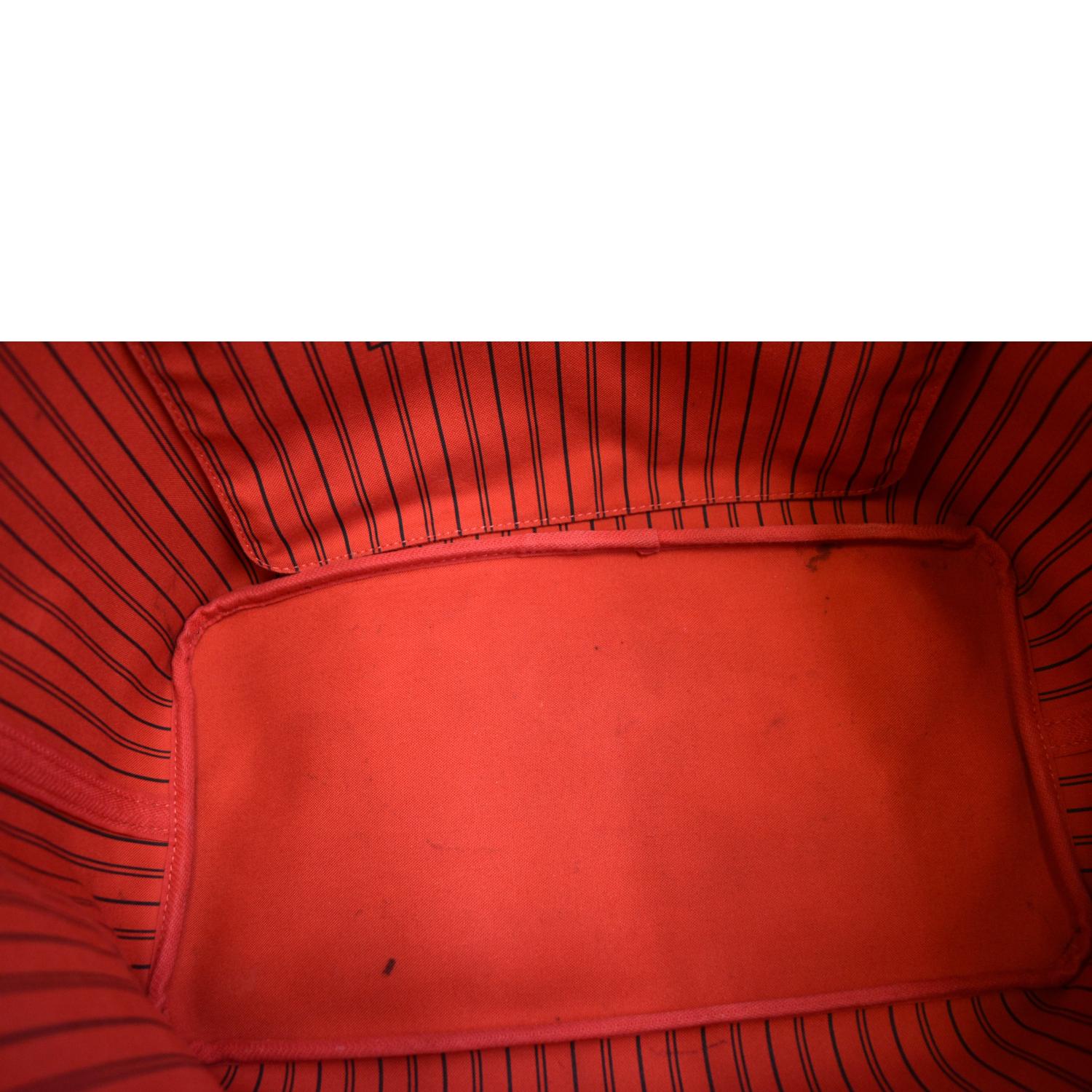 LOUIS VUITTON Neverfull GM Damier Ebene Tote Bag Brown