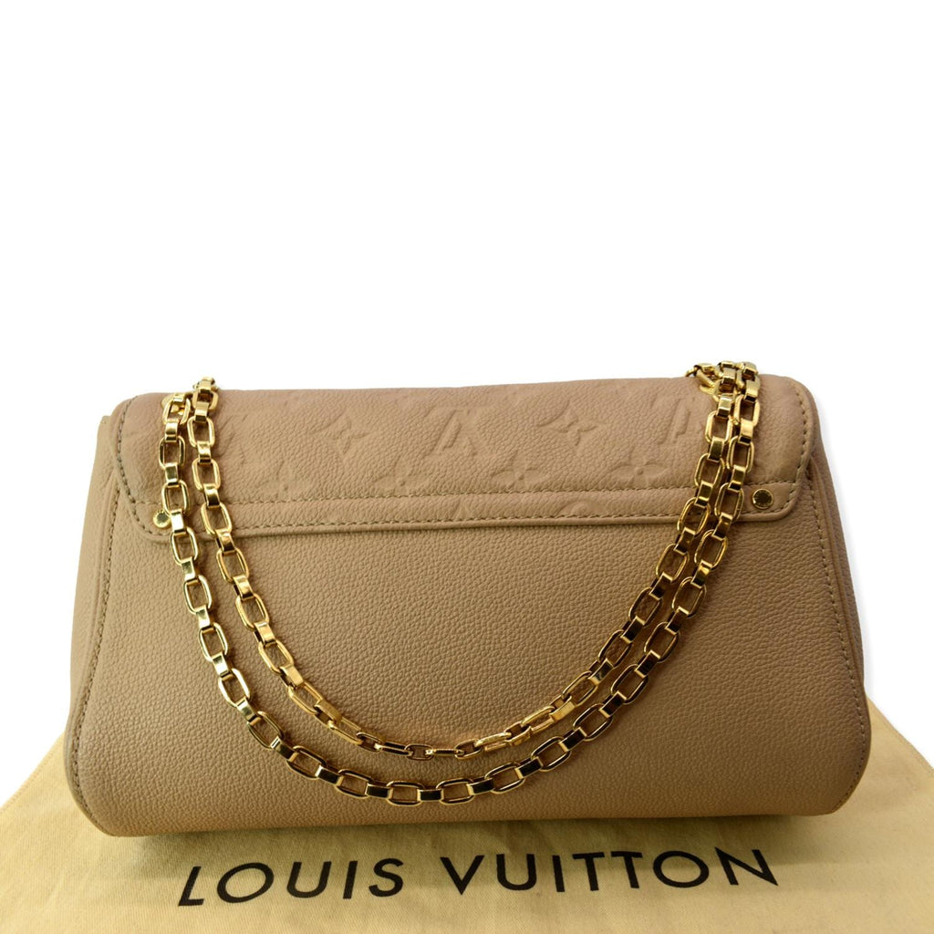 LOUIS VUITTON Saint Germain PM Monogram Leather Shoulder Bag Dune