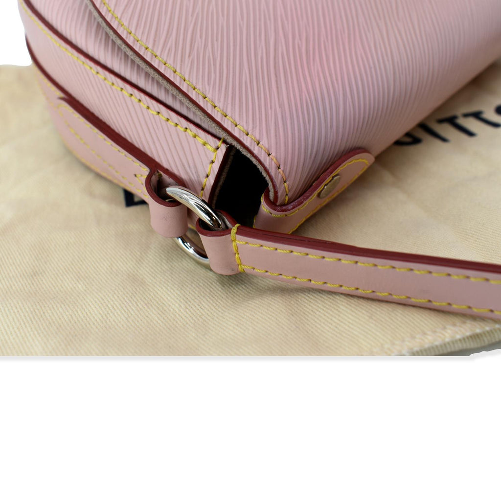 LOUIS VUITTON Saint Cloud Epi Leather Shoulder Bag Rose Ballerine