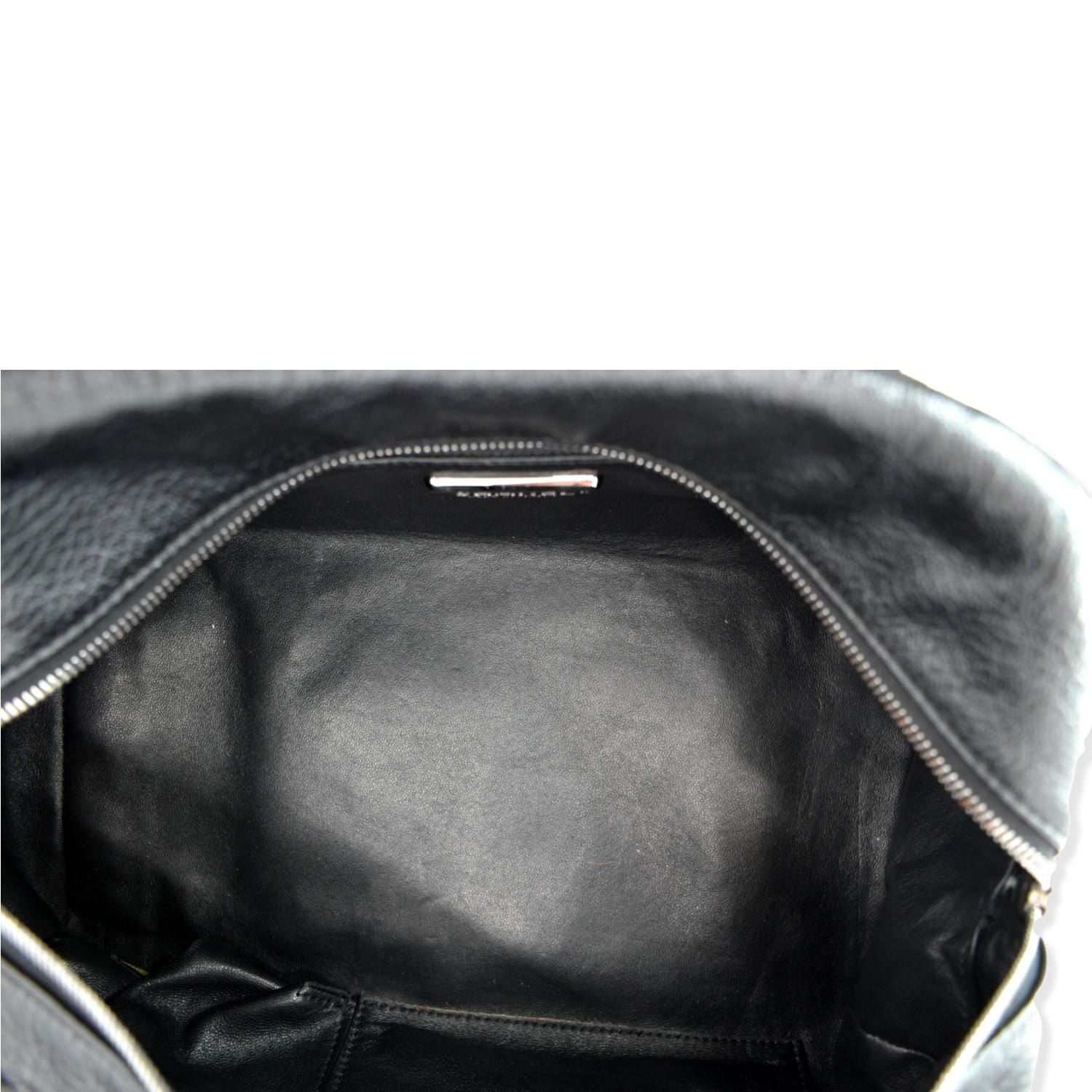 CHANEL CC Chain Around Leather Bowling Bag Black
