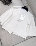 Chanel 25P white cardigan