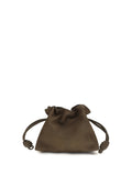 Loewe Women Medium Flamenco Clutch In Garnet Nubuck
