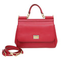 Dolce & Gabbana Red Dauphine Sicily Medium Bag