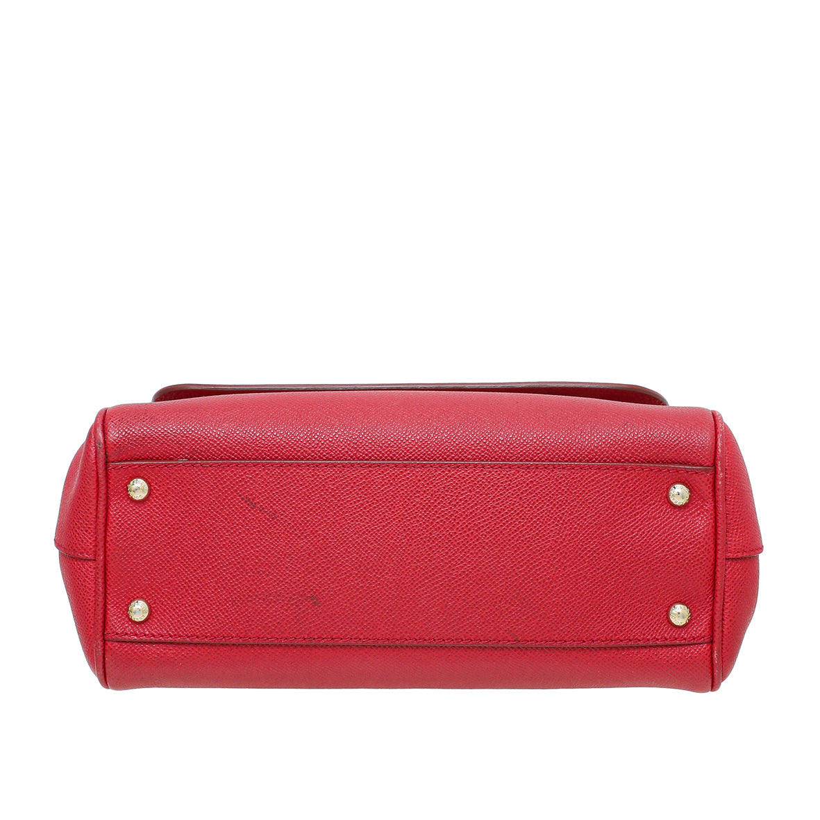 Dolce & Gabbana Red Dauphine Sicily Medium Bag