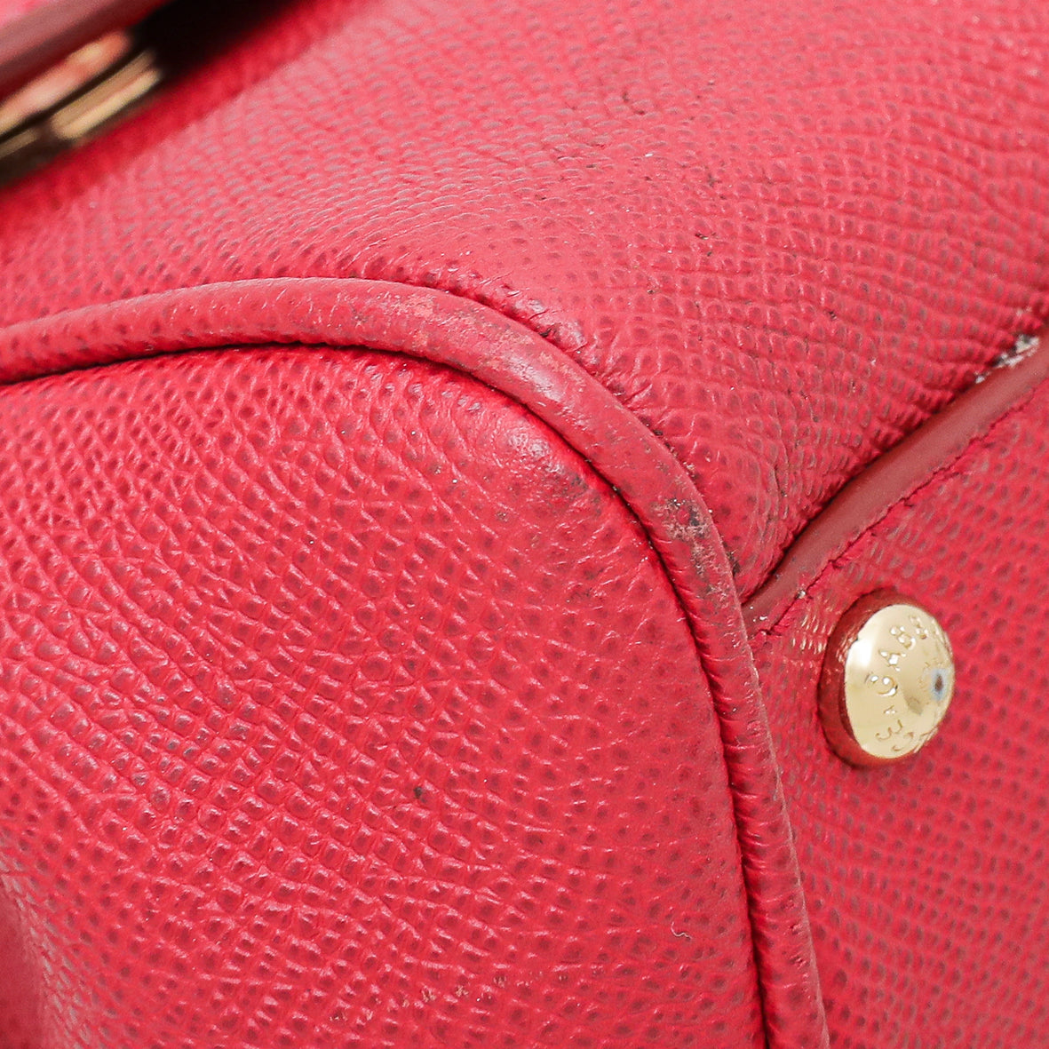 Dolce & Gabbana Red Dauphine Sicily Medium Bag