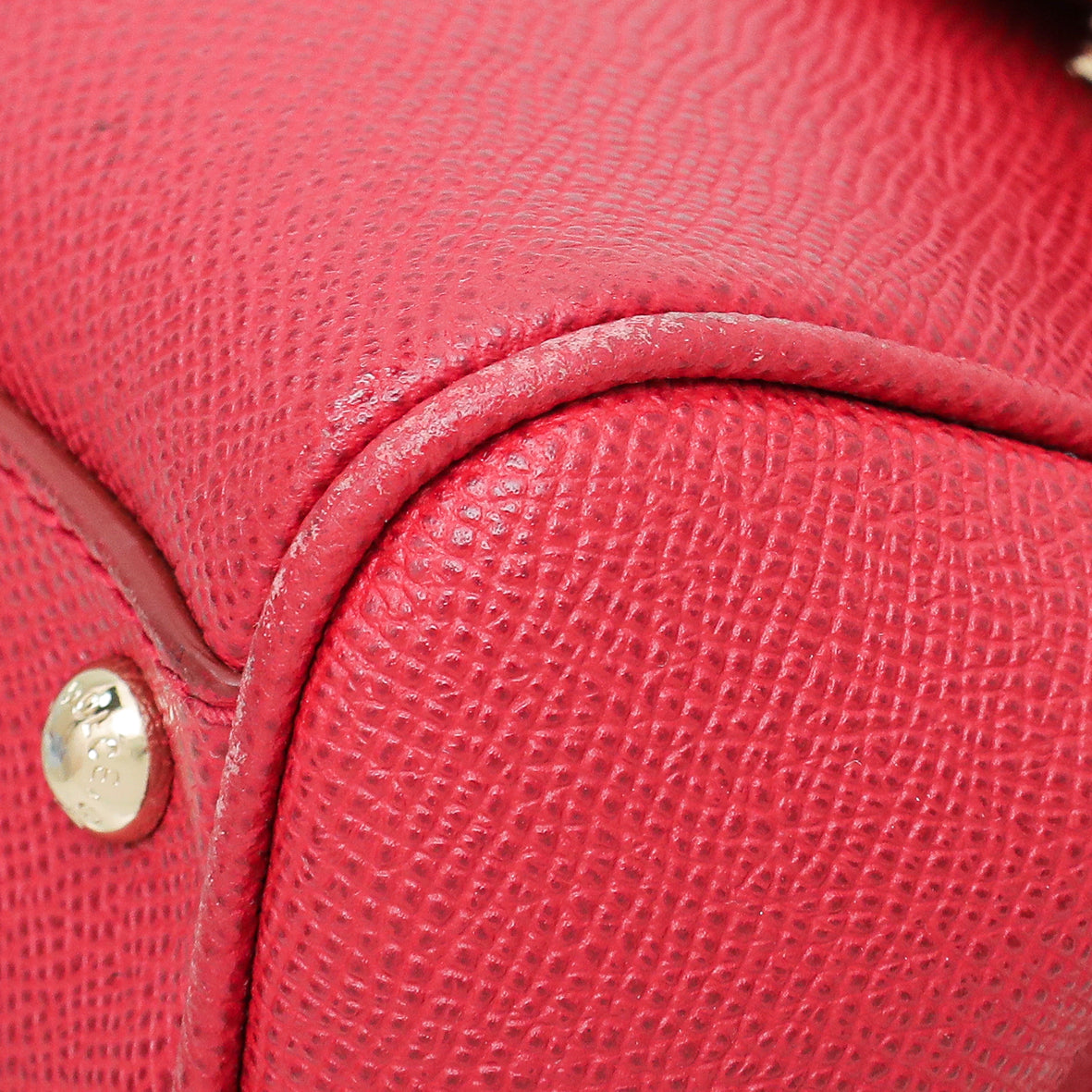 Dolce & Gabbana Red Dauphine Sicily Medium Bag