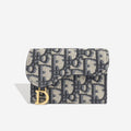 Christian Dior Saddle Flap Card Holder