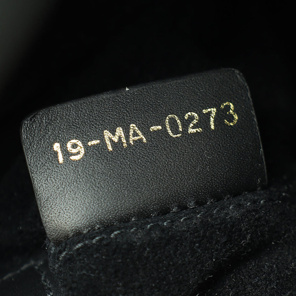 Christian Dior Black Macrocannage Toujours Small Bag
