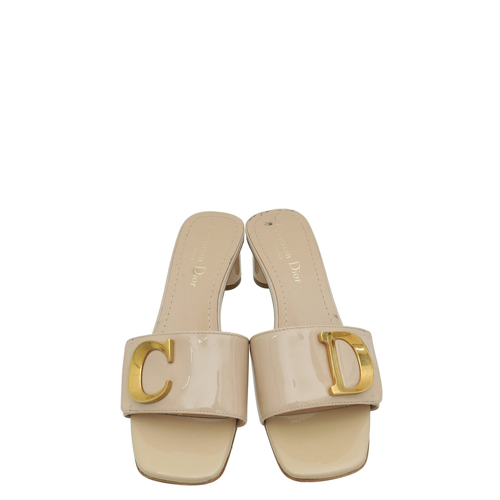 Christian Dior Nude C'est Dior Slide Mules 37