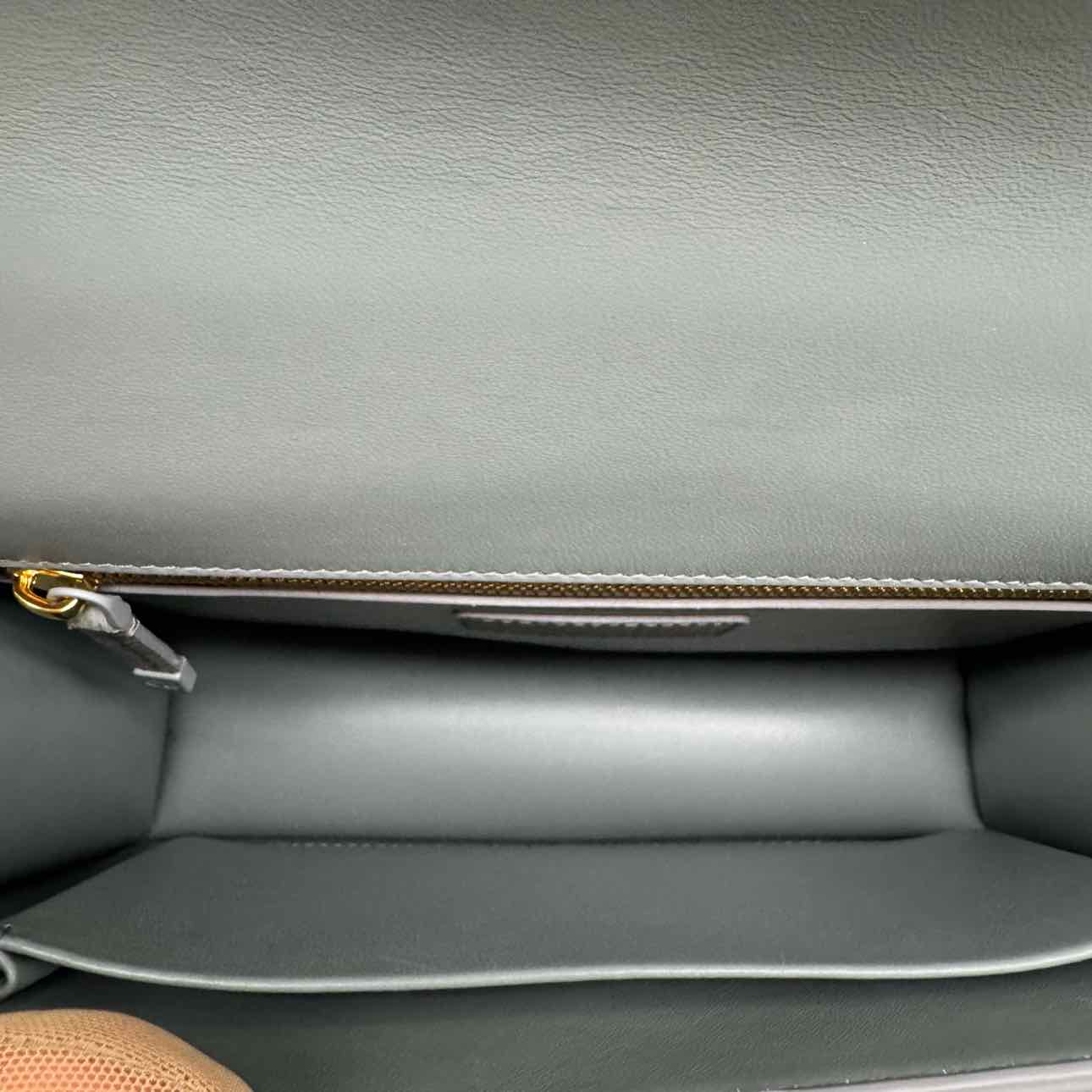 DIOR Ultra-Matte Grained Calfskin30  Montaigne Flap Bag Stone Gray