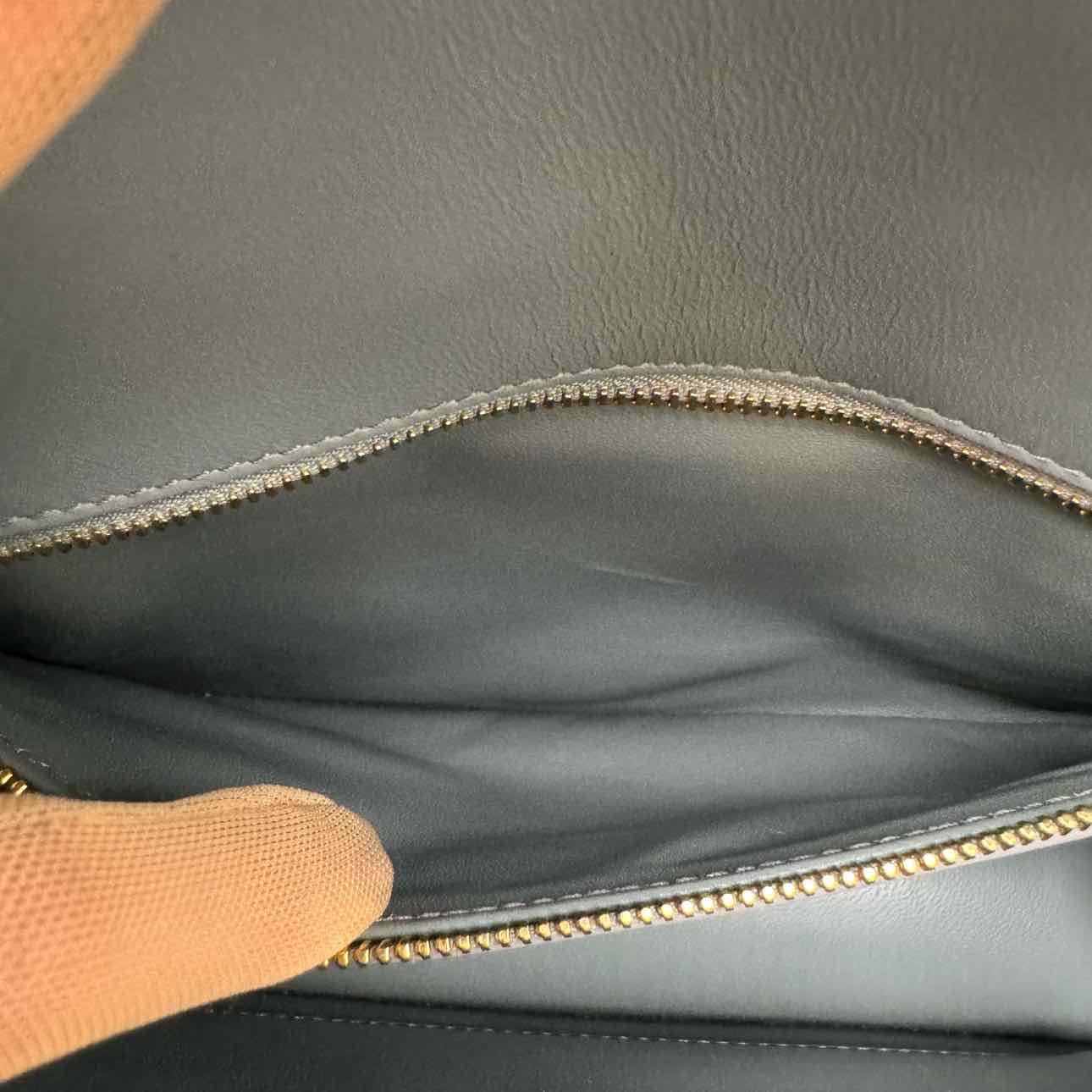 DIOR Ultra-Matte Grained Calfskin30  Montaigne Flap Bag Stone Gray