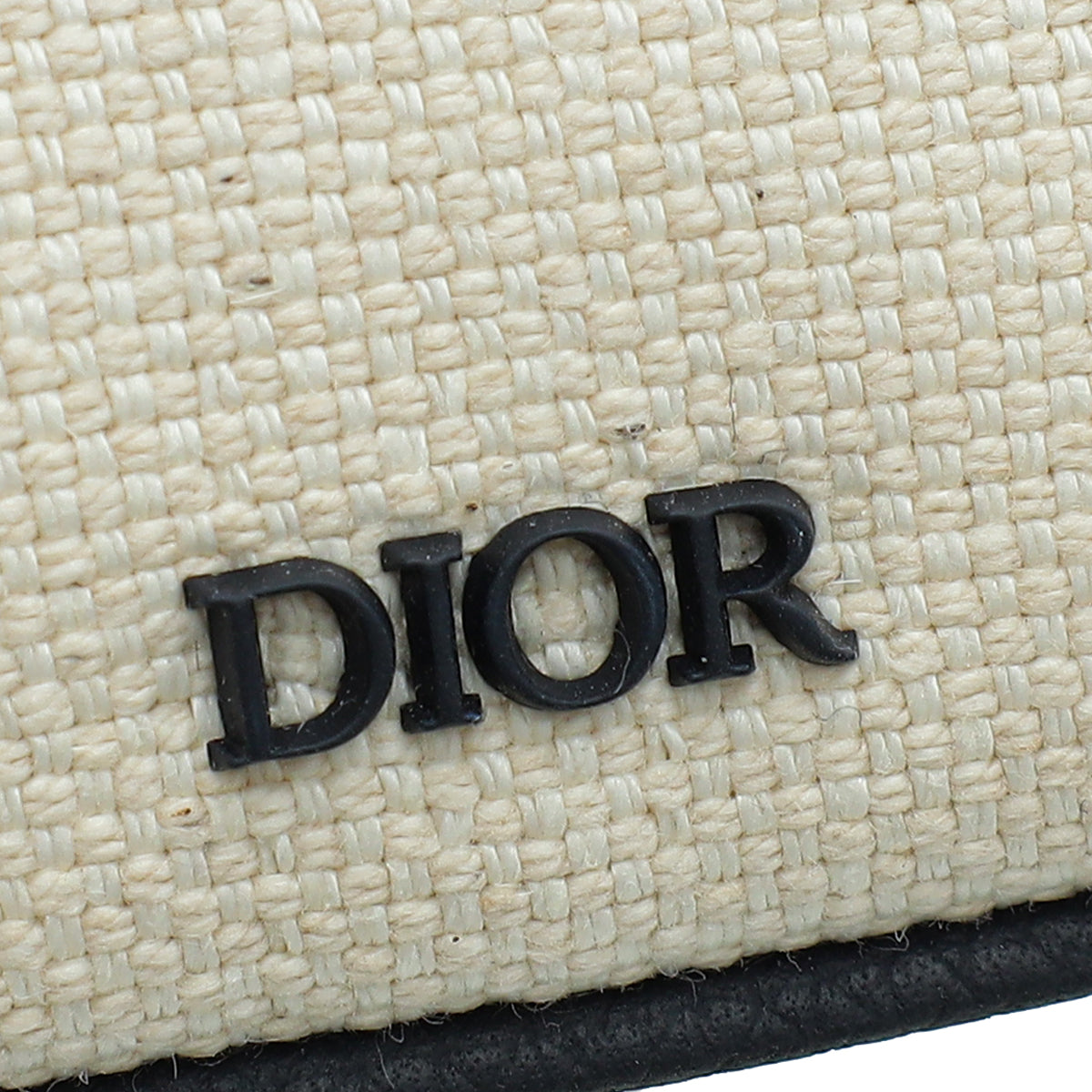 Christian Dior Tricolor Oblique Stripe Zip Pouch