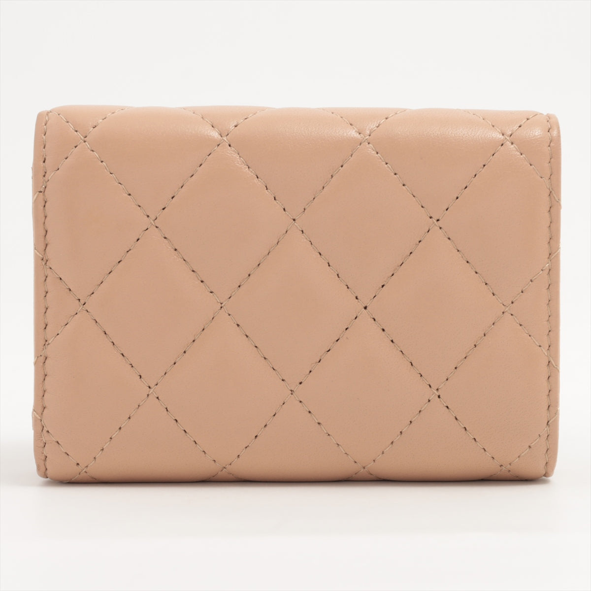 ITEM 20 - Chanel Quilted Compact Wallet Beige
