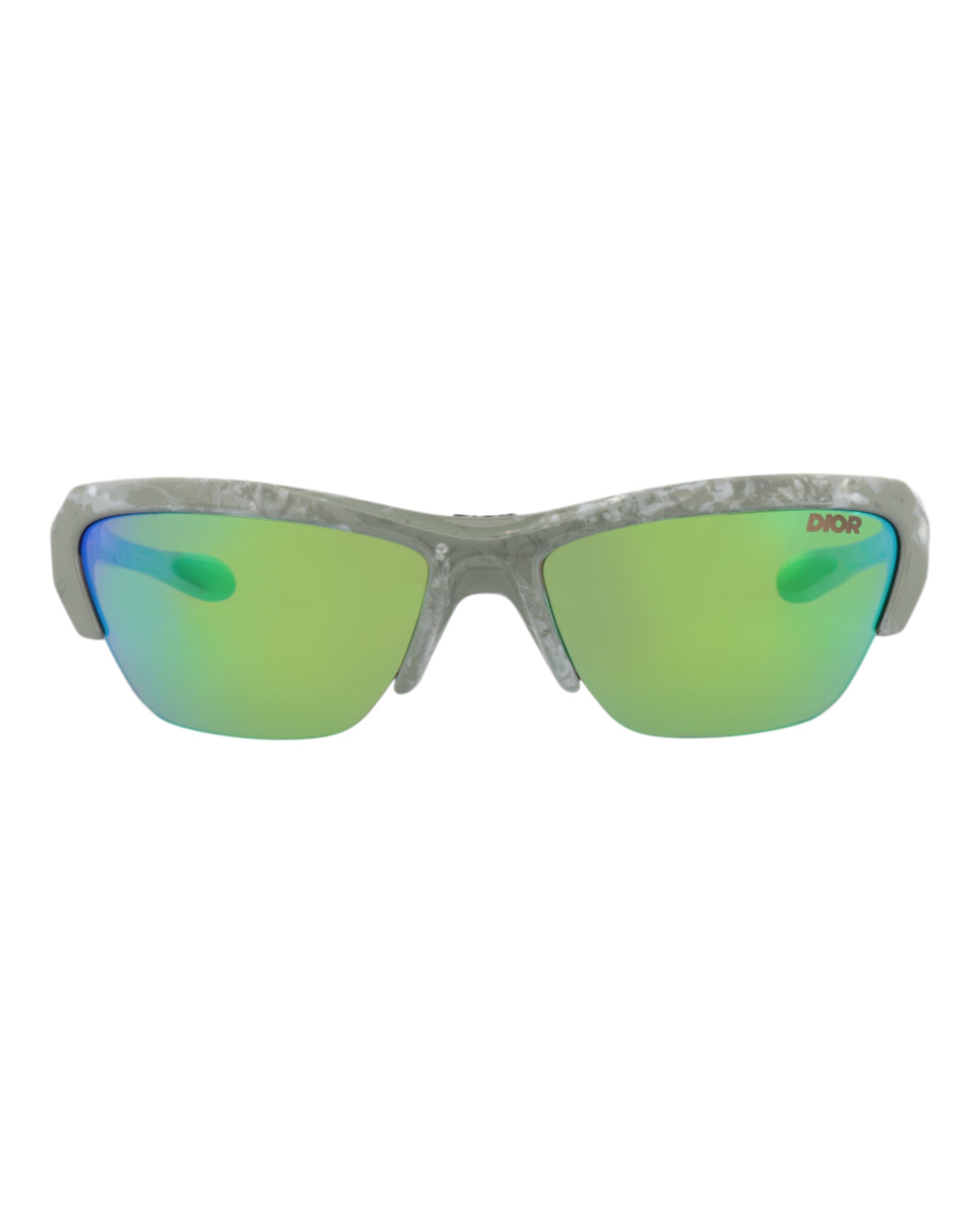Dior Mens Shield/Wrap Green Green Green Fashion Designer Eyewear Green Green Green