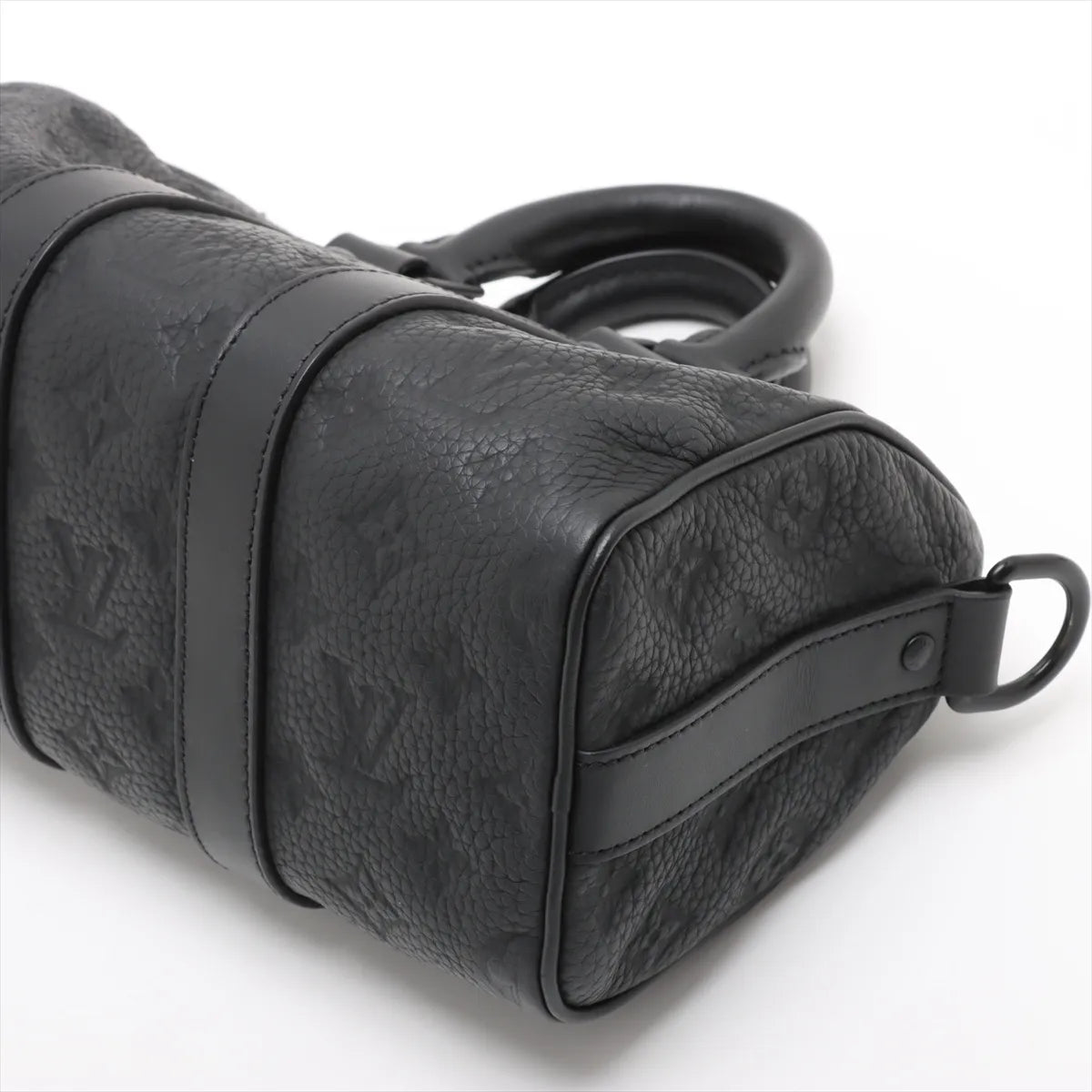 Louis Vuitton Noir Monogram Taurillon Leather Keepall Bandouliere 25 [Clearance Sale]