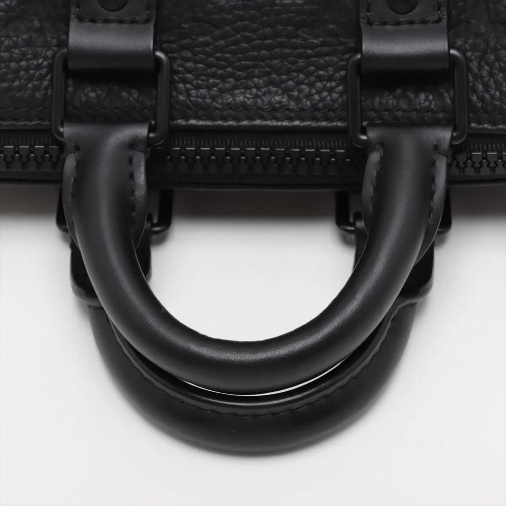 Louis Vuitton Noir Monogram Taurillon Leather Keepall Bandouliere 25 [Clearance Sale]