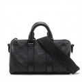 Louis Vuitton Noir Monogram Taurillon Leather Keepall Bandouliere 25 [Clearance Sale]