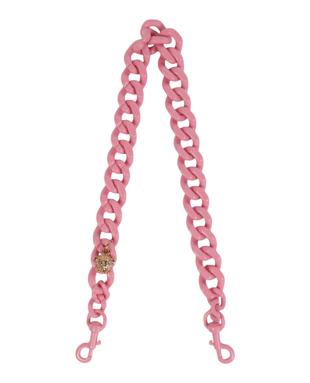 Versace Womens Chain-Link Shoulder Strap Baby Pink