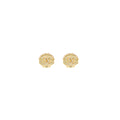 Chanel cc logo/Shell Earring Multicolour Crystal Gold Tone