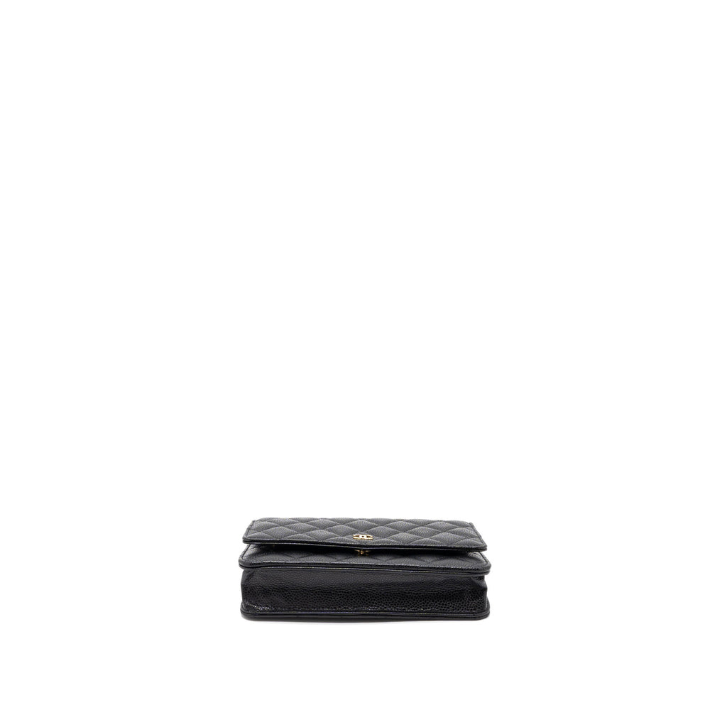 Chanel Classic Wallet on Chain Caviar Black  (Microchip)