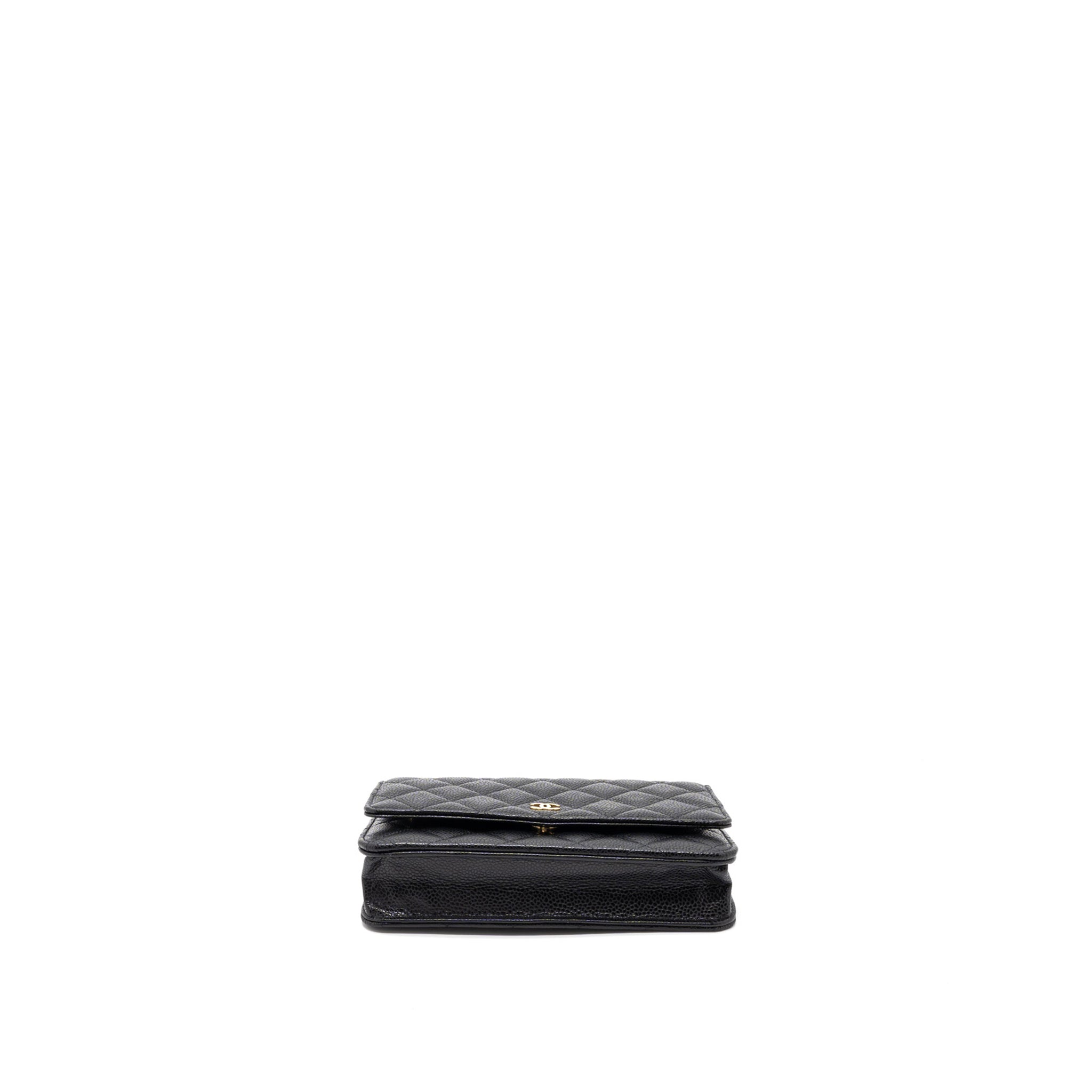 Chanel Classic Wallet on Chain Caviar Black  (Microchip)