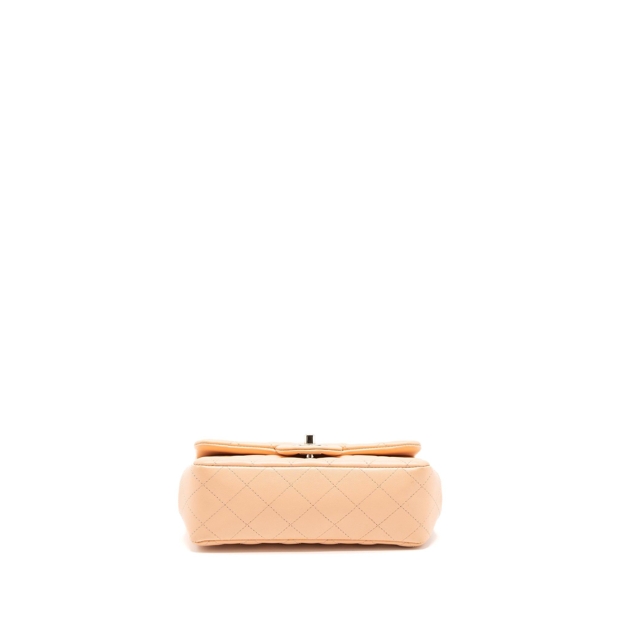 Chanel Mini Rectangular Flap Bag Lambskin Pink