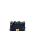 Chanel Medium boy bag caviar navy