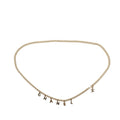 Chanel Letter Drop Chain Belt Light Gold Tone