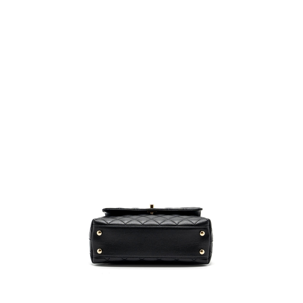 Chanel small coco handle caviar black L (microchip)