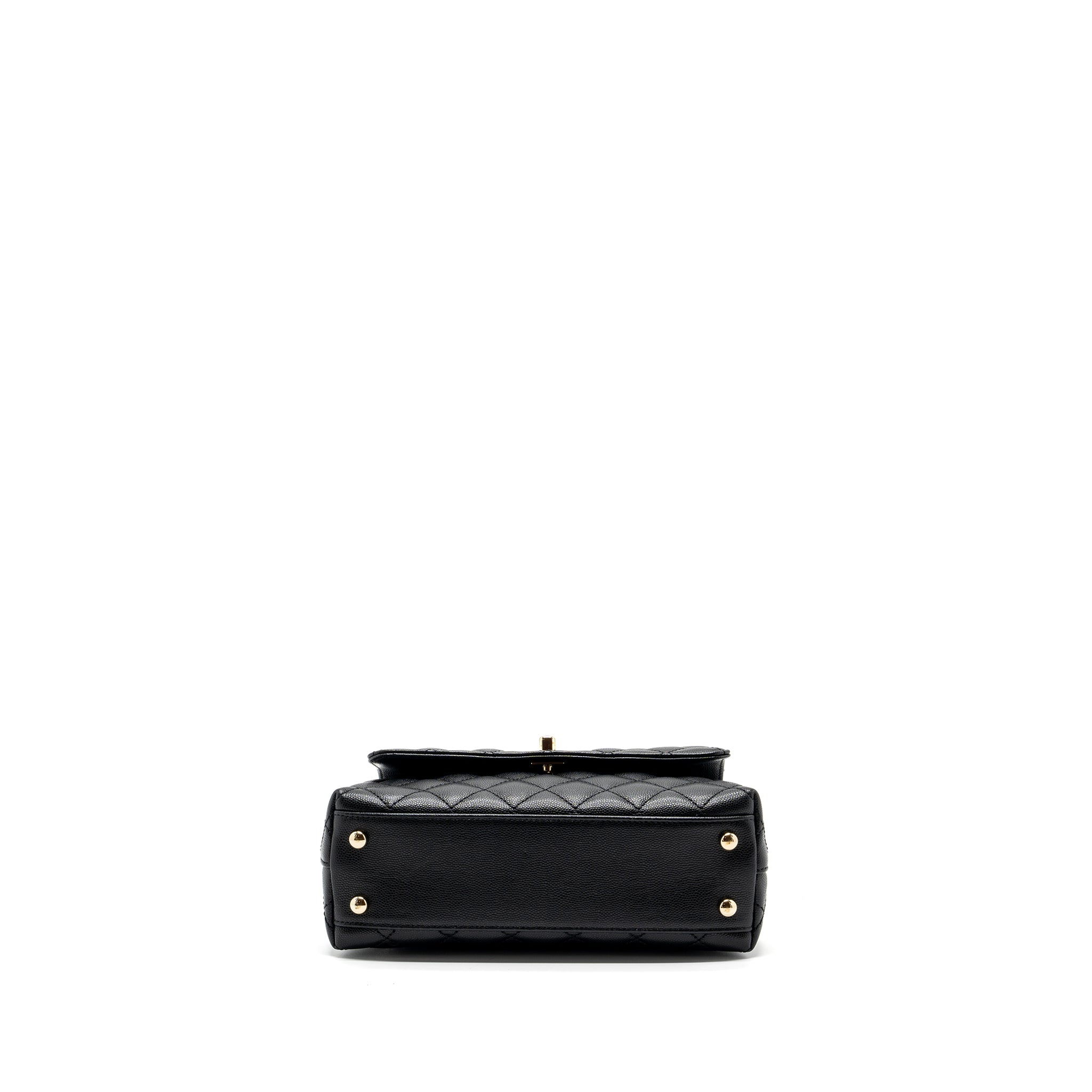 Chanel small coco handle caviar black L (microchip)